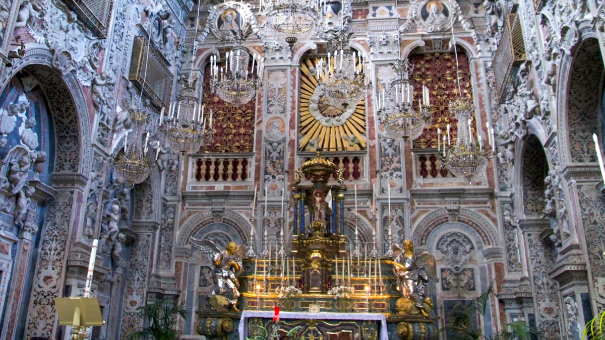 Italy, Sicily - Palermo, Saint Catherine of Alexandria - high altar