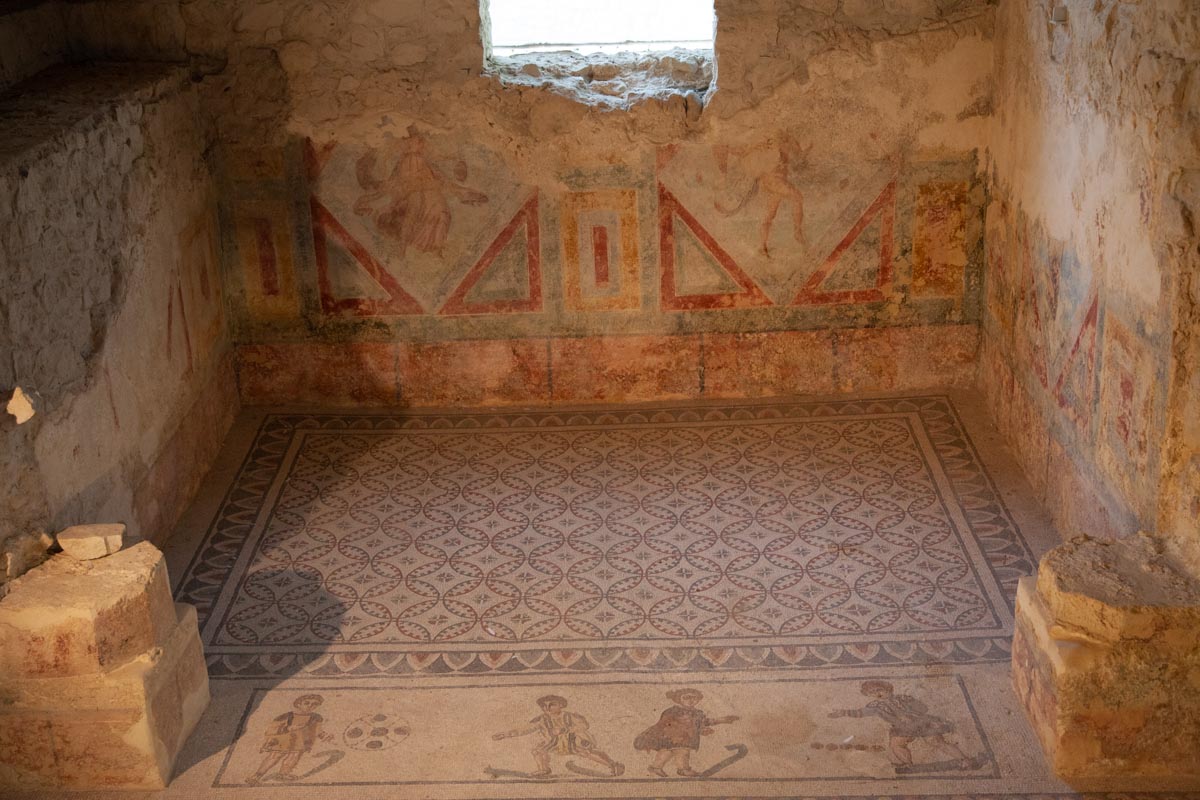 Italy, Sicily - Roman Villa - Villa Romana del Casale - Alcove of the Dominus