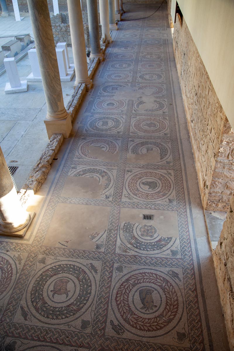 Italy, Sicily - Roman Villa - Villa Romana del Casale - Colonnade Peristyle