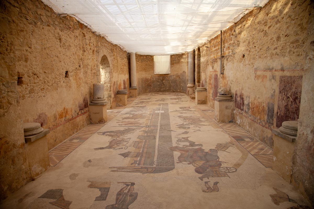 Italy, Sicily - Roman Villa - Villa Romana del Casale