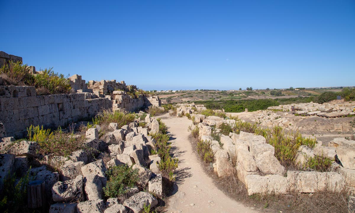 Italy, Sicily - Selinunte fortifications north