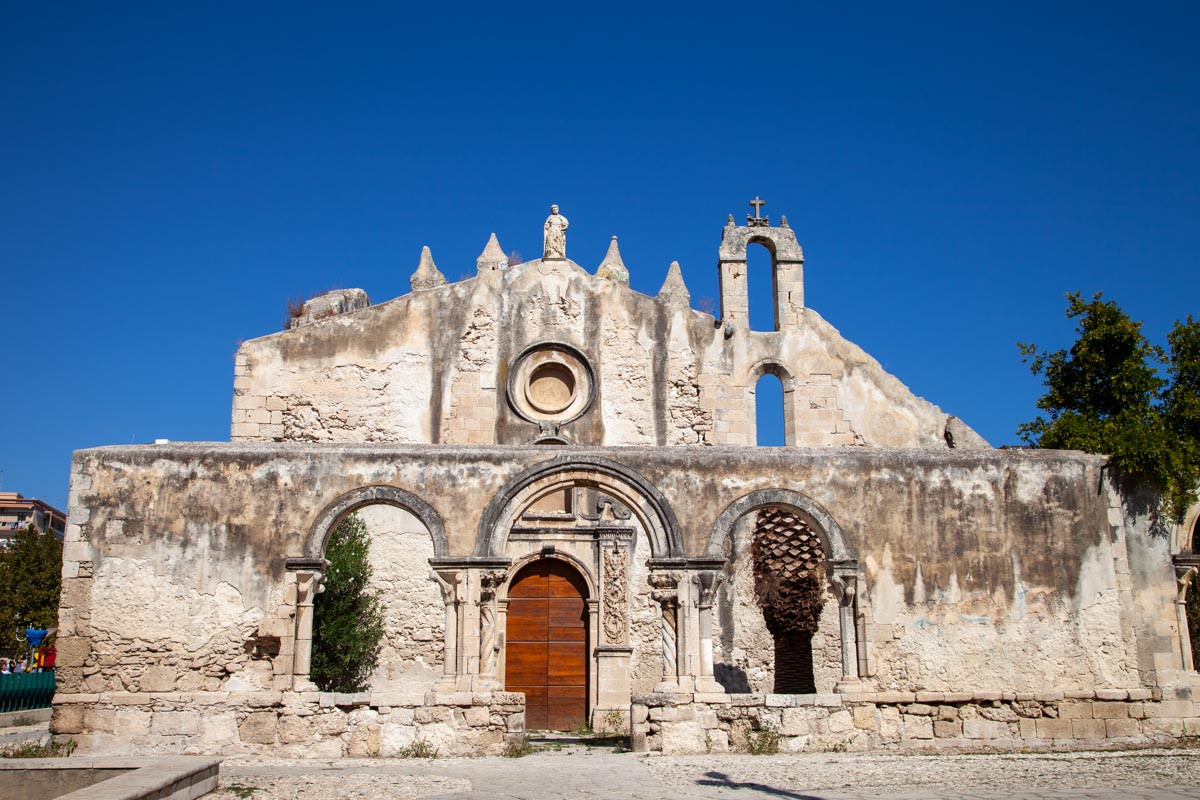 Italy, Sicily - Syracuse, Church of San Giovanni(Sain John the Evangelist)- Facade