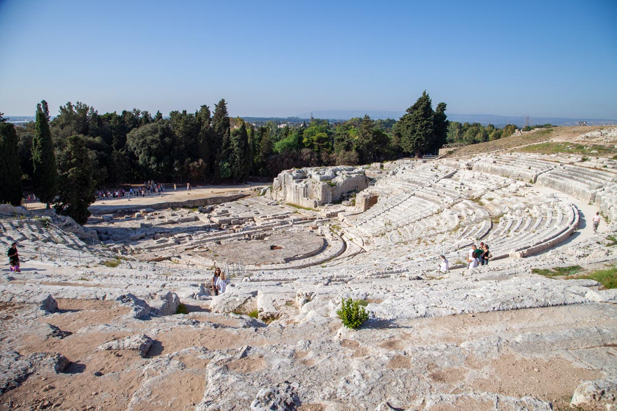 Italy, Sicily - Syracuse, Greek theatre - Diazoma