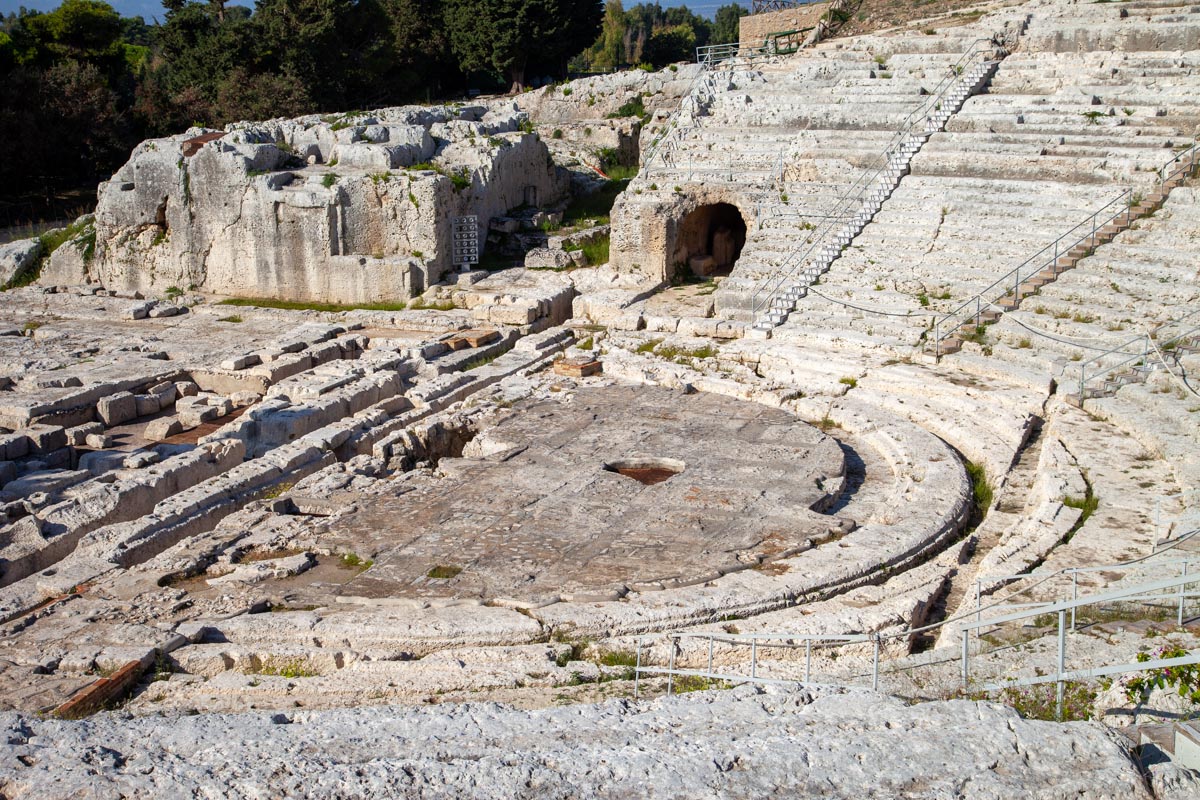 Italy, Sicily - Syracuse, Greek theatre - Orchestra