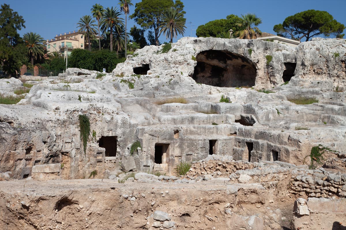 Italy, Sicily - Syracuse, grottichelli necropolis