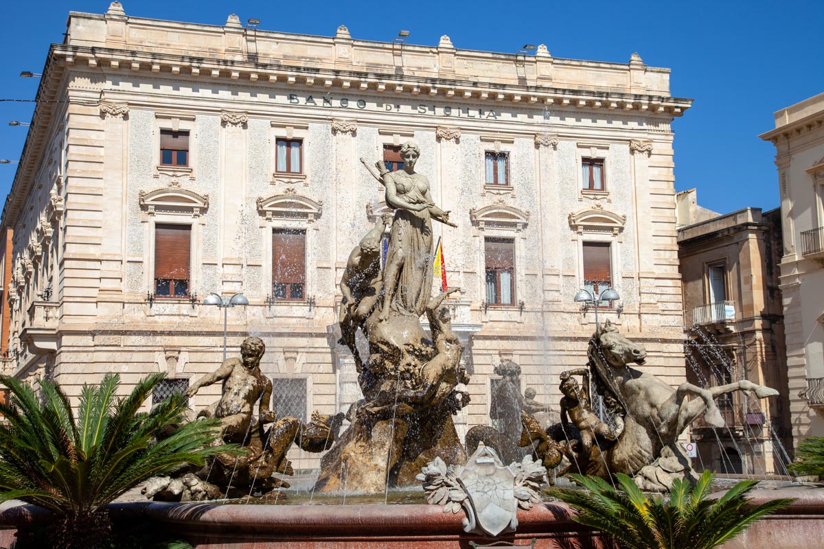 Italy, Sicily - Syracuse, Ortygia Fountain of Diana