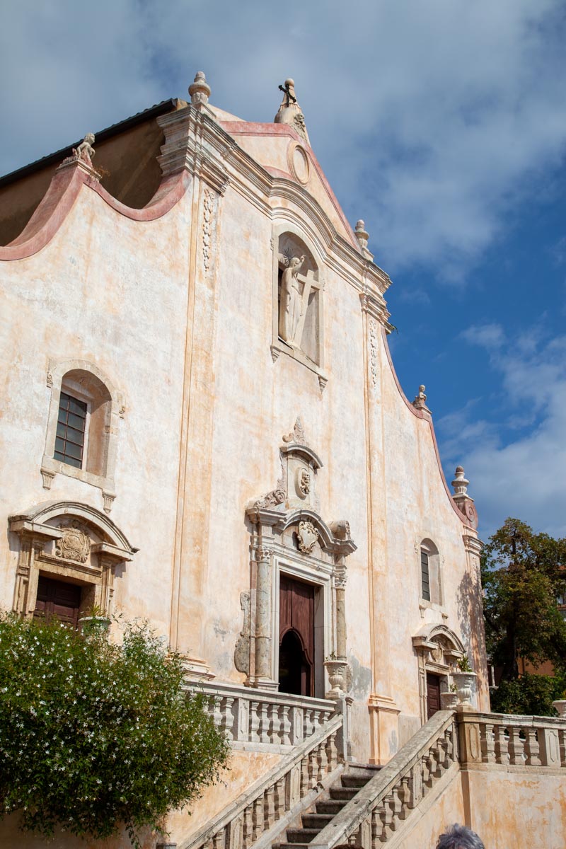 Italy, Sicily - Taormina church of San Giuseppe baroque facade