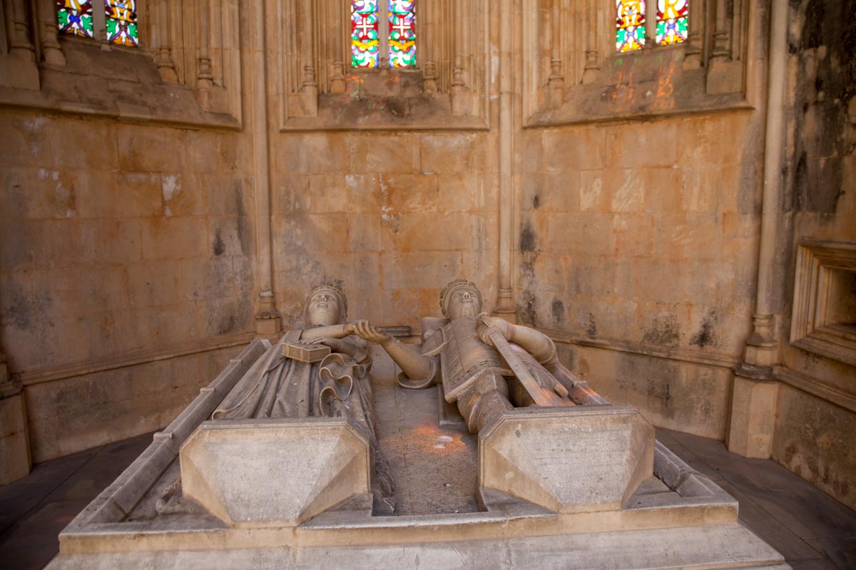 Portugal,  Batalha Monastery - Tomb of Edward of Portugal and Eleanor of Aragon