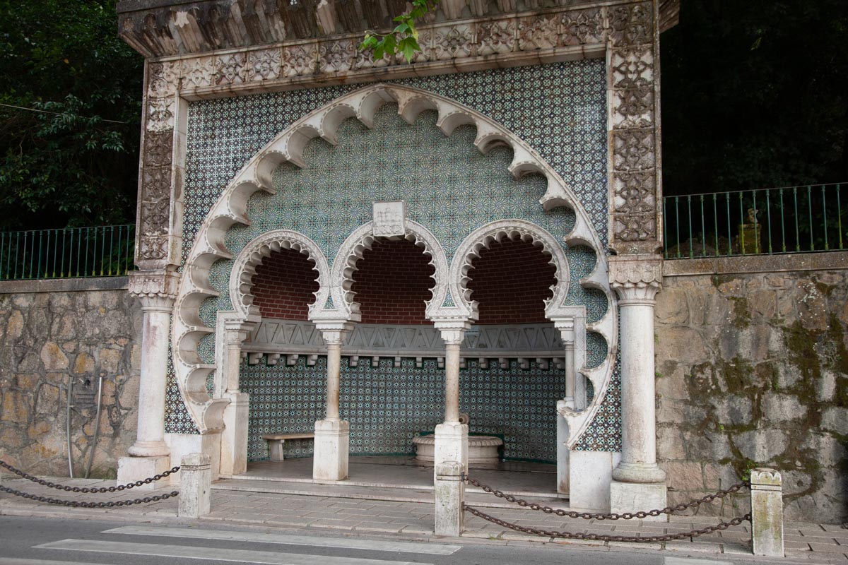 Portugal,  Sintra city, Mourisca Moorish fountain