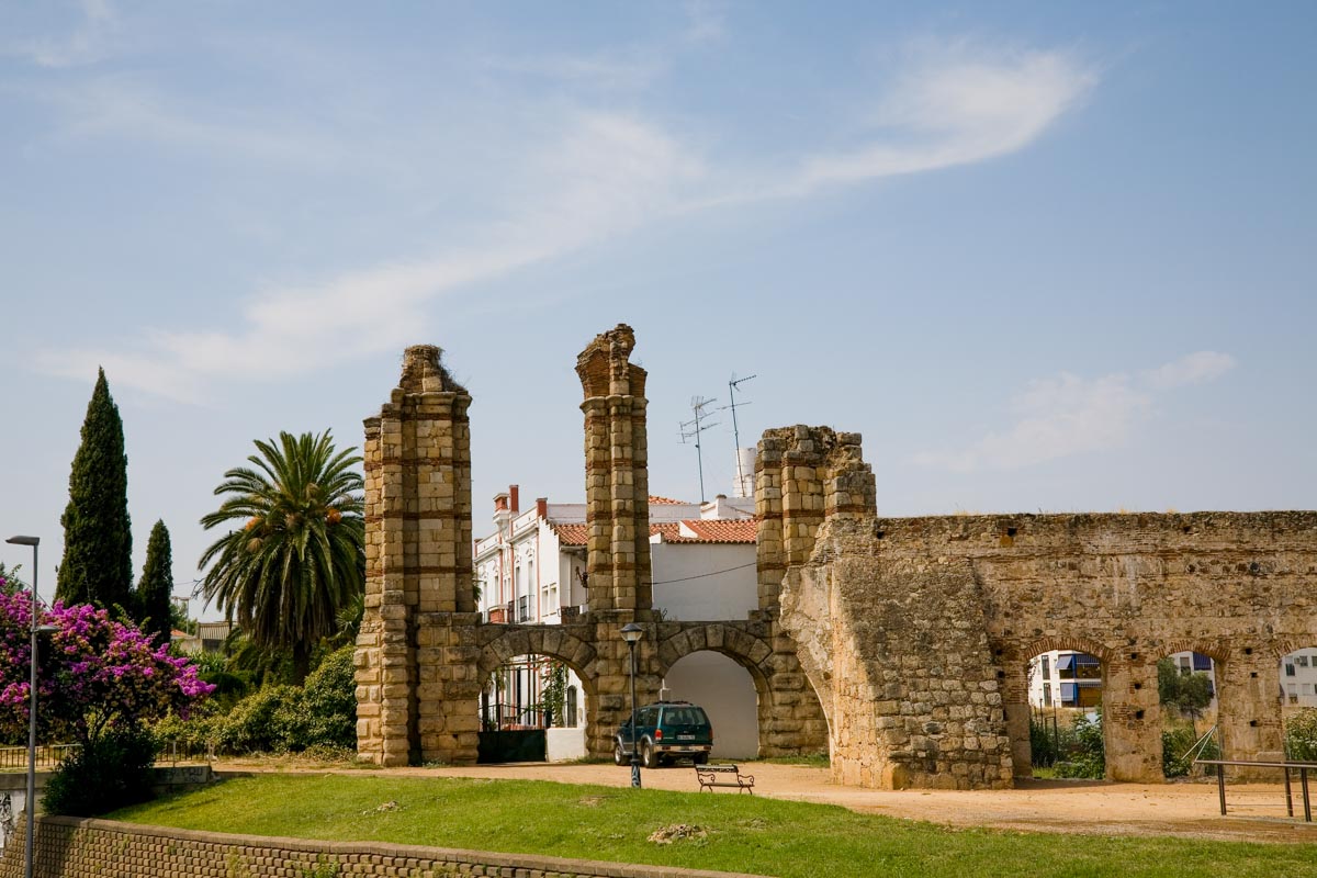 Spain,  Merida, San Lorenzo Roman aqueduct