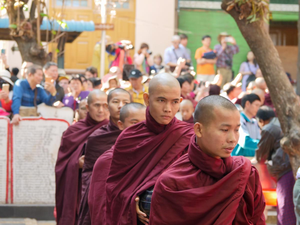 Myanmar, Amarapura - traditional -religious ceremony