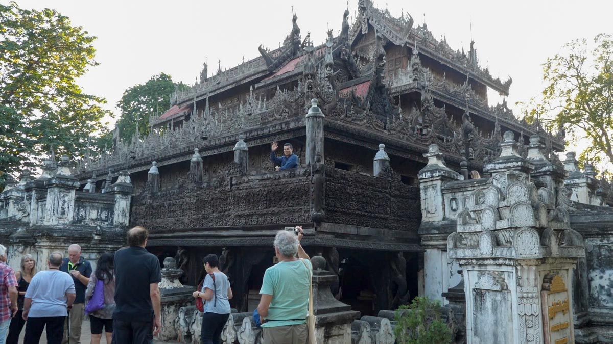 Myanmar, Mandalay - Shwenandaw Monastery