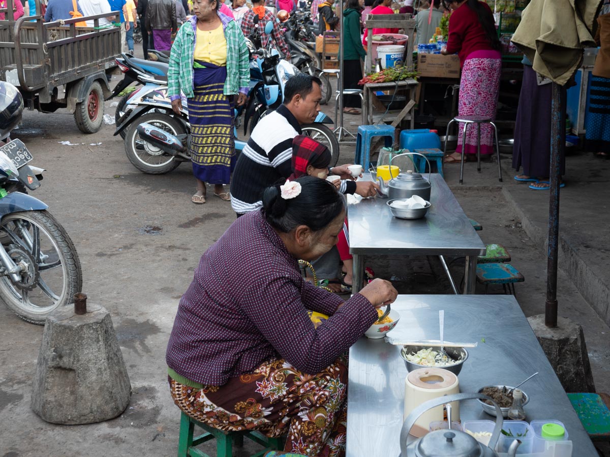 Myanmar, Mandalay - Traditional Street's food