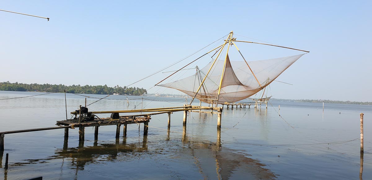 India, Kerala - Kochi -Traditional - Chinese fishing nets