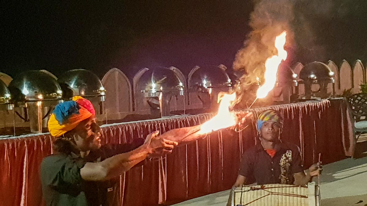 India, Tamil Nadu - Traditional  - Indian fire show