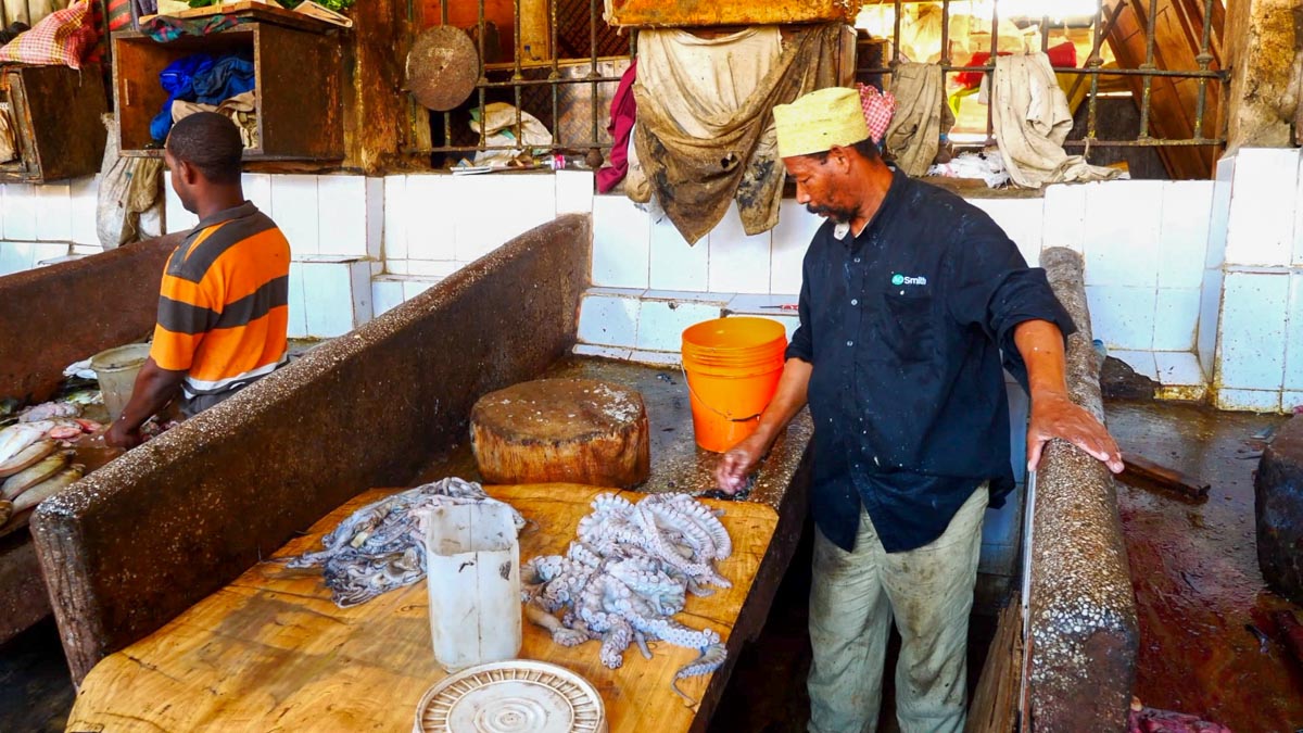 Zanzibar, Traditional - Fish market