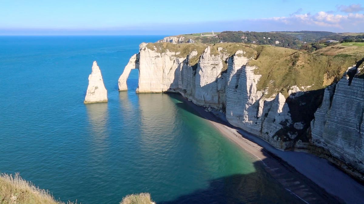 France, Normandy - Etretat unique cliffs and landscape