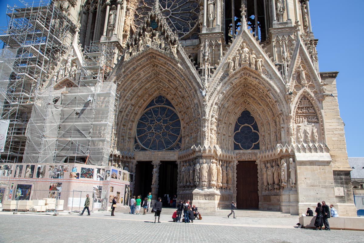 France, Reims Cathedral - Facade