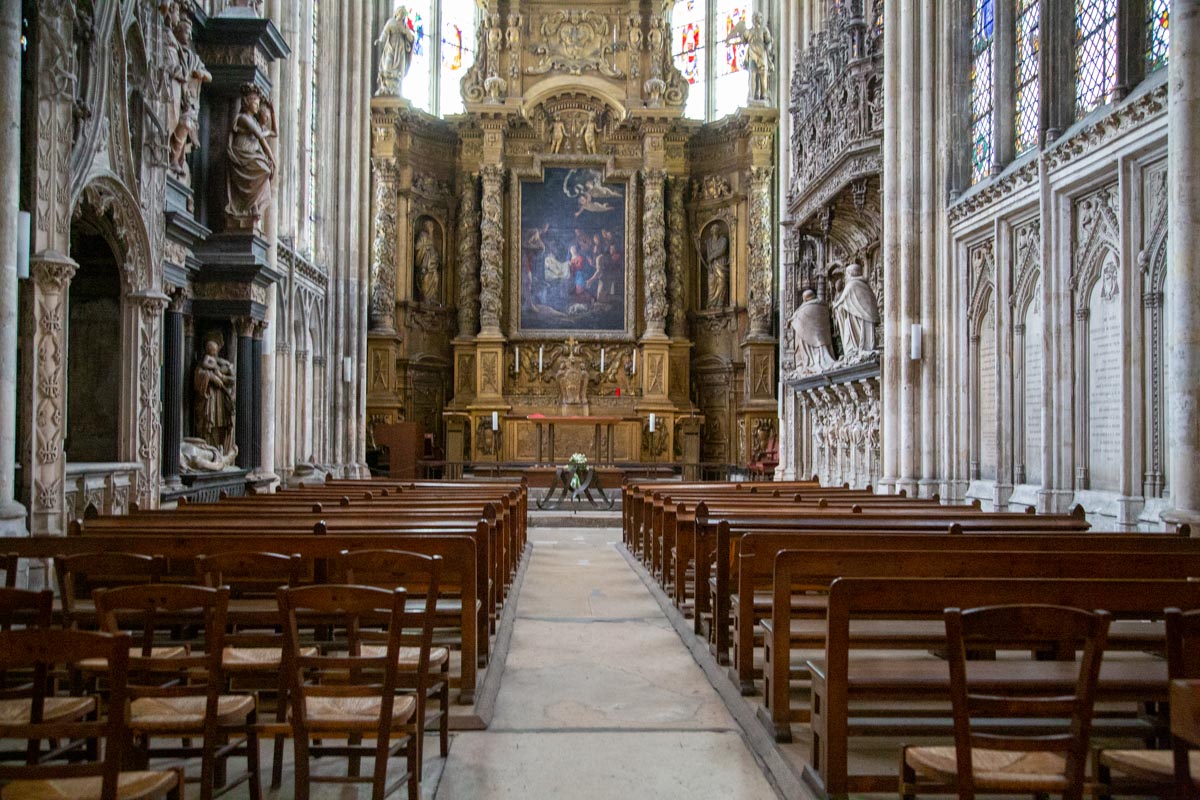 France, Rouen, Cathedral - Chapel  - Lady chapel