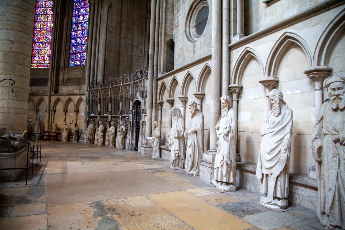France, Rouen, Cathedral - Statues in church