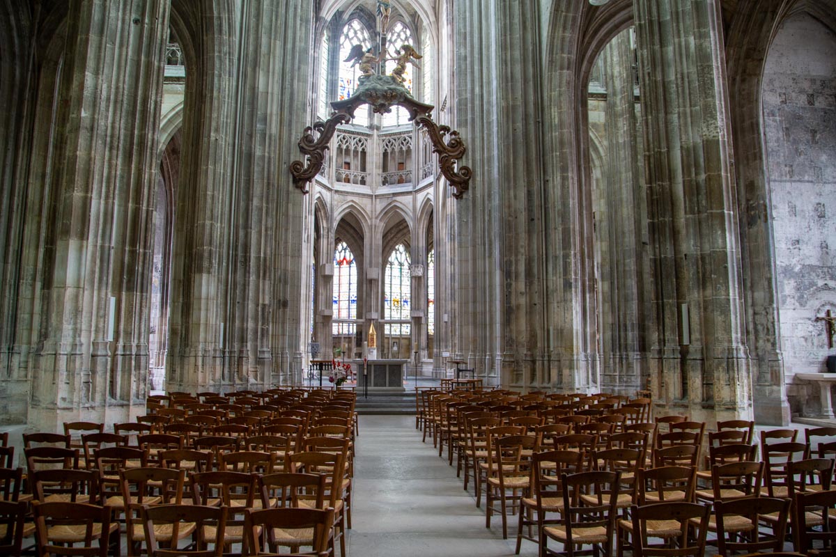 France, Rouen, Saint Maclou church - Nave