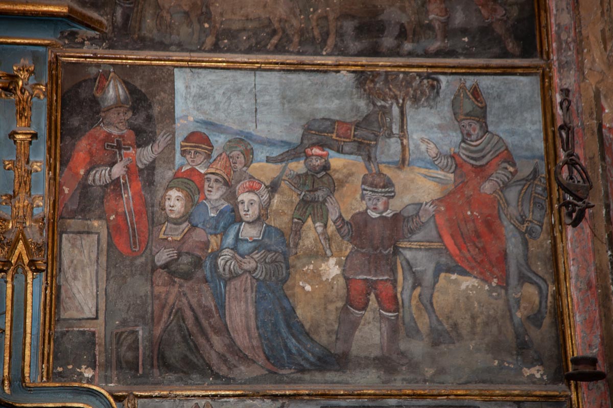 France, Saint Bertrand de Comminges cathedral- Frescoes