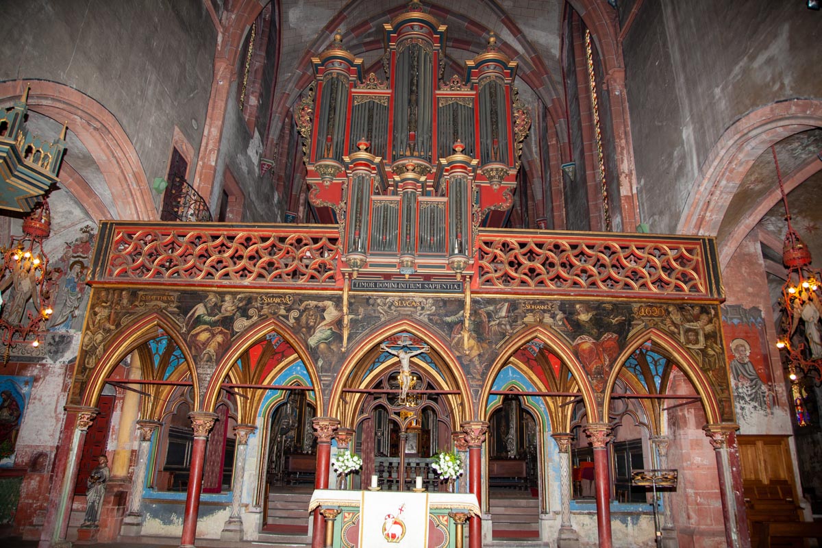France, Strasbourg, Saint Pierre le-Jeune church  - Nave