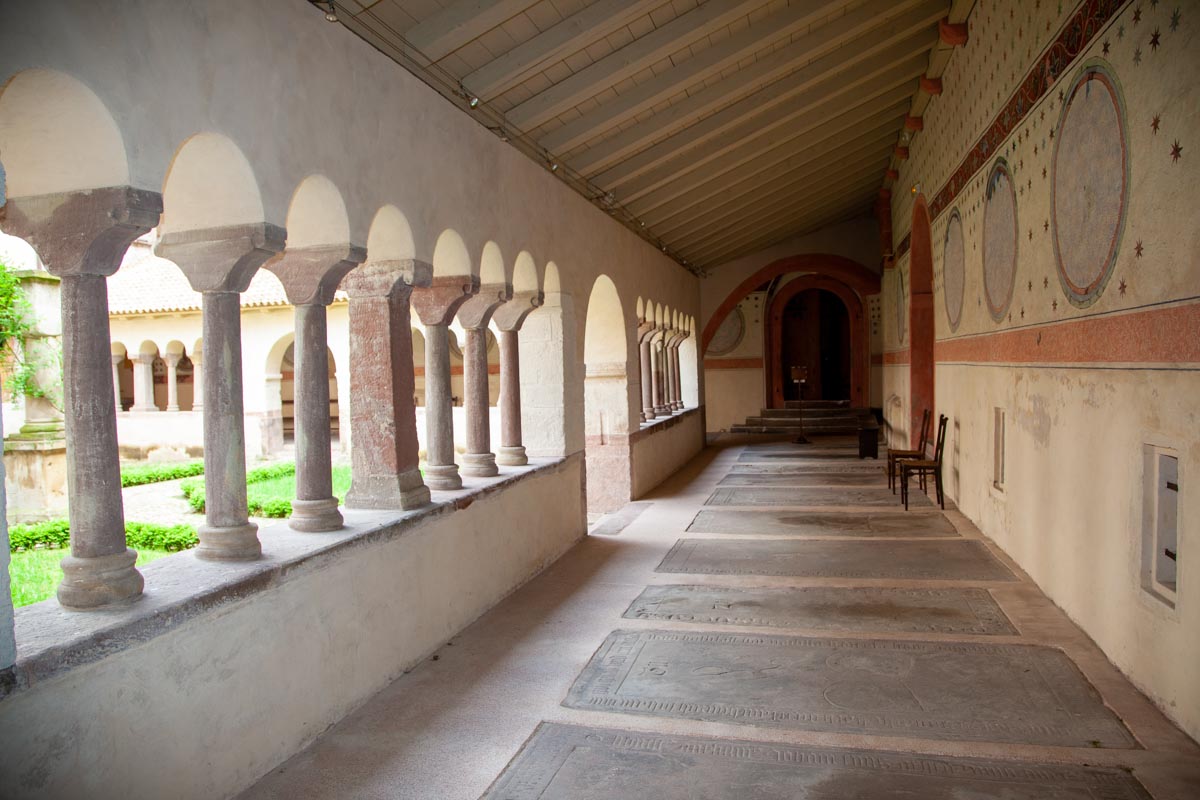 France, Strasbourg, Saint Pierre le-Jeune church  - Cloister