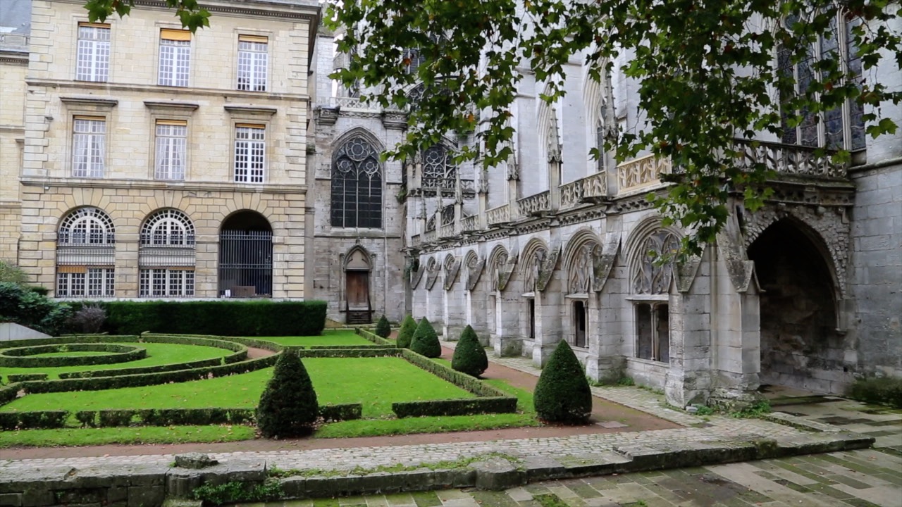France, Rouen, Saint Quen abbey - Cloister