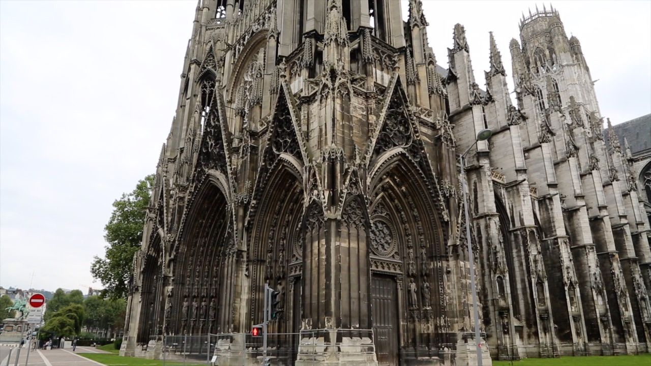 France, Rouen, Saint Quen abbey - Facade