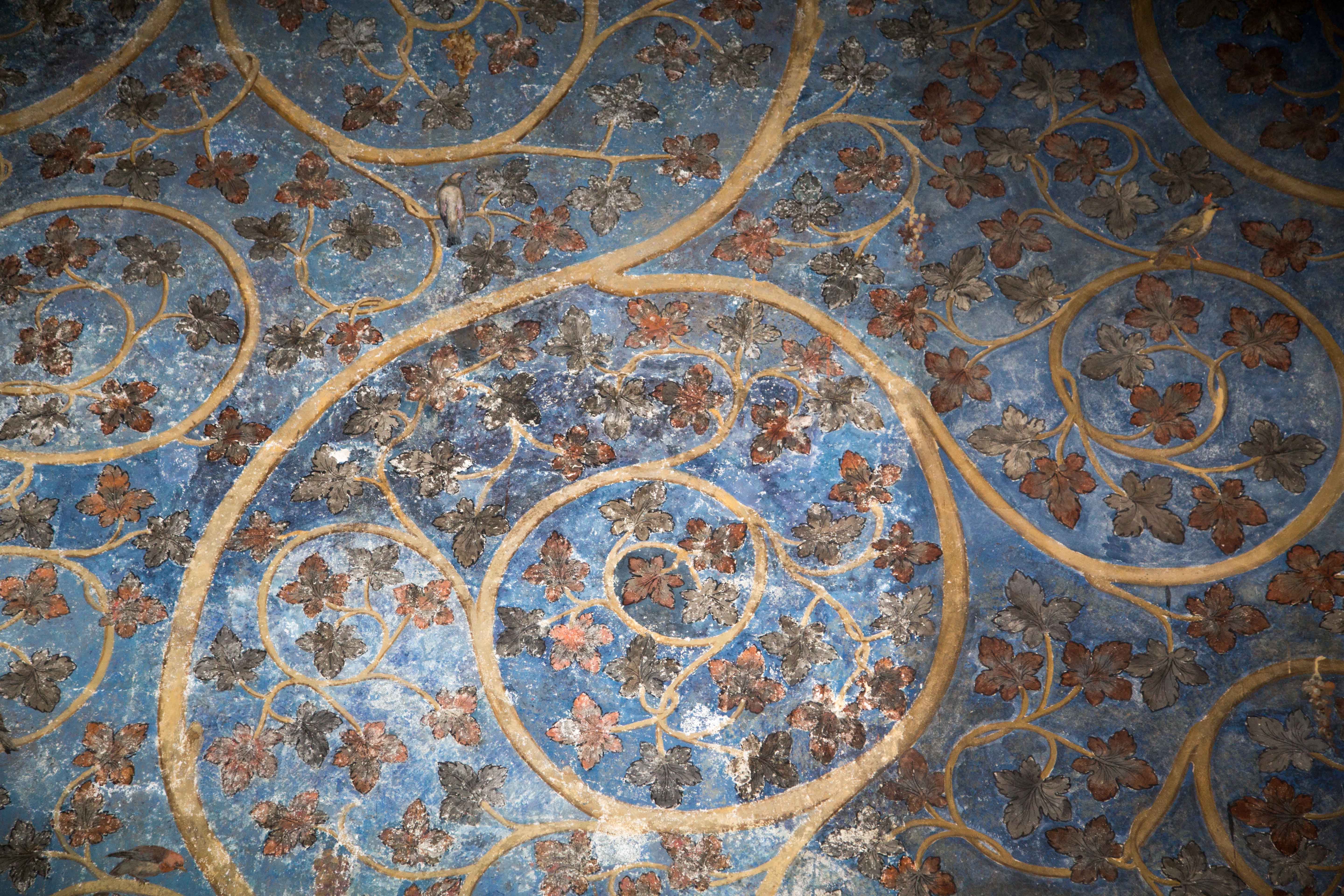 France, Avignon - Pope's Palace, Chamber of the Popes - frescoes 3