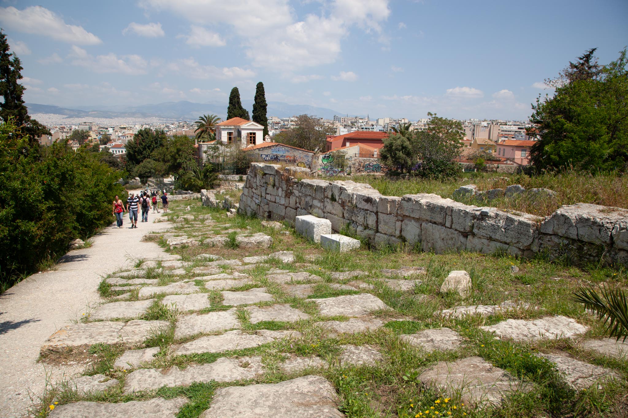 Greece, Athens - Greek Agora - Panathenaic Way
