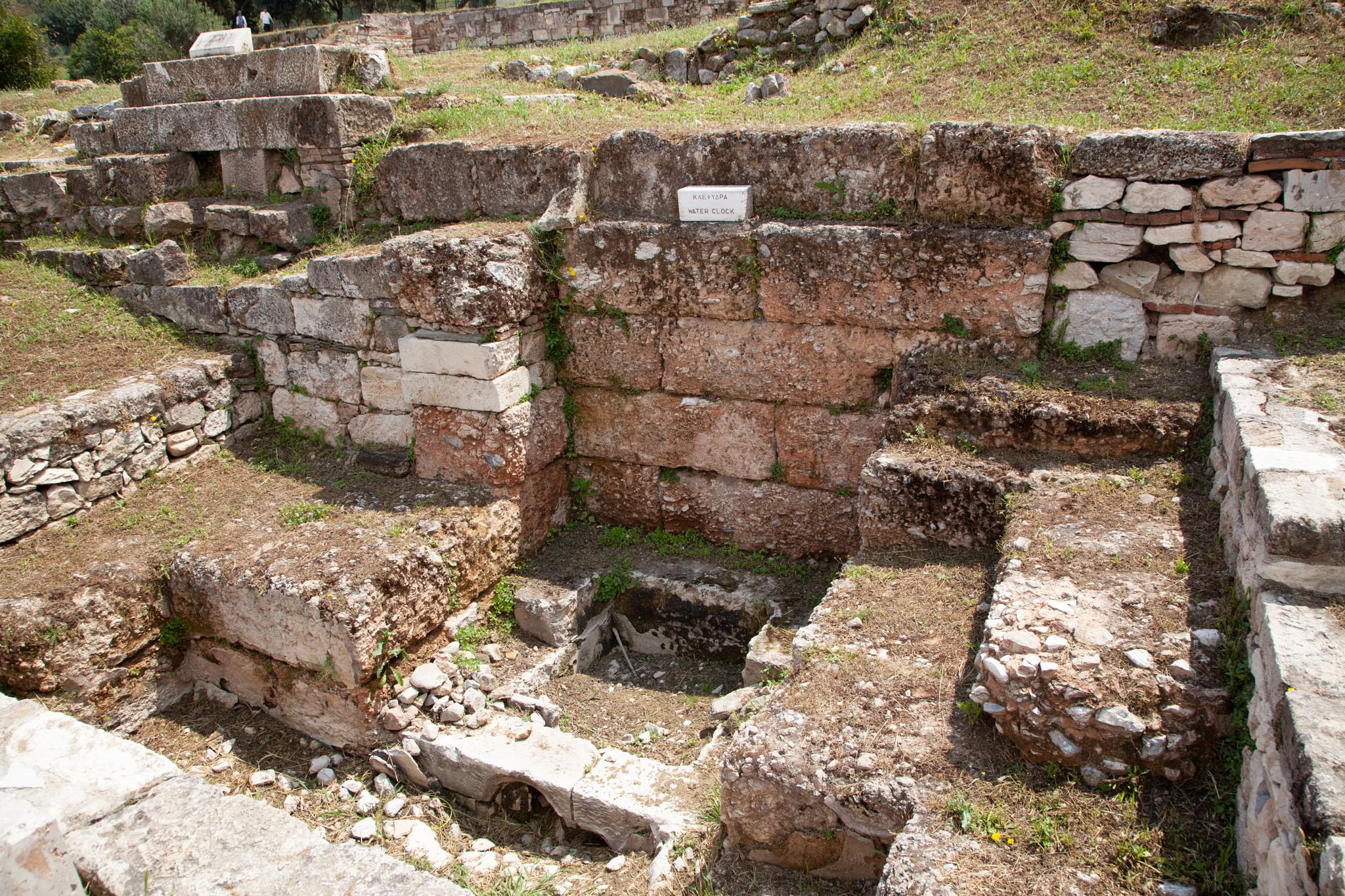 Greece, Athens - Greek Agora, Water Clock