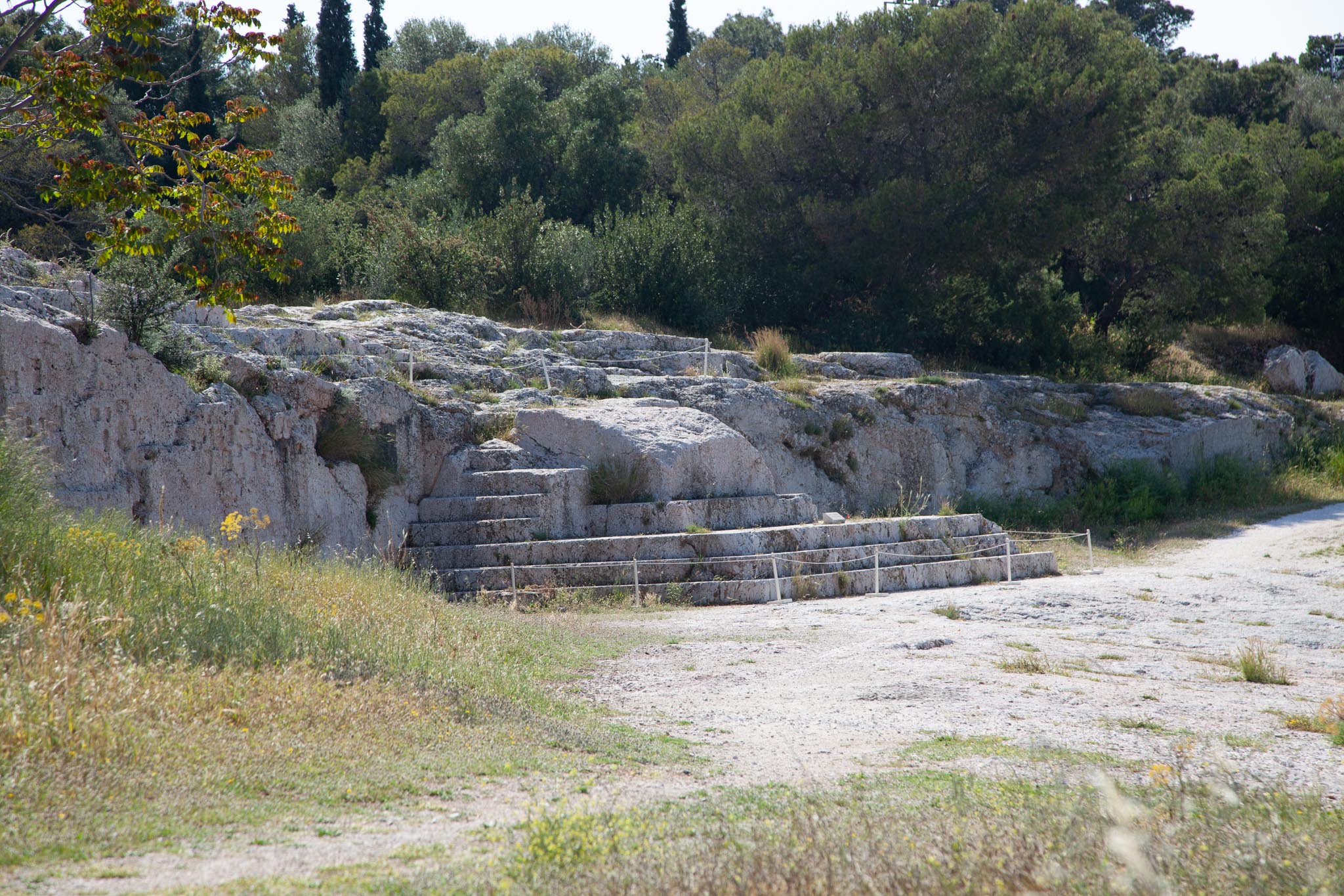 Greece, Athens - Pnyx - Bema speaker's platform