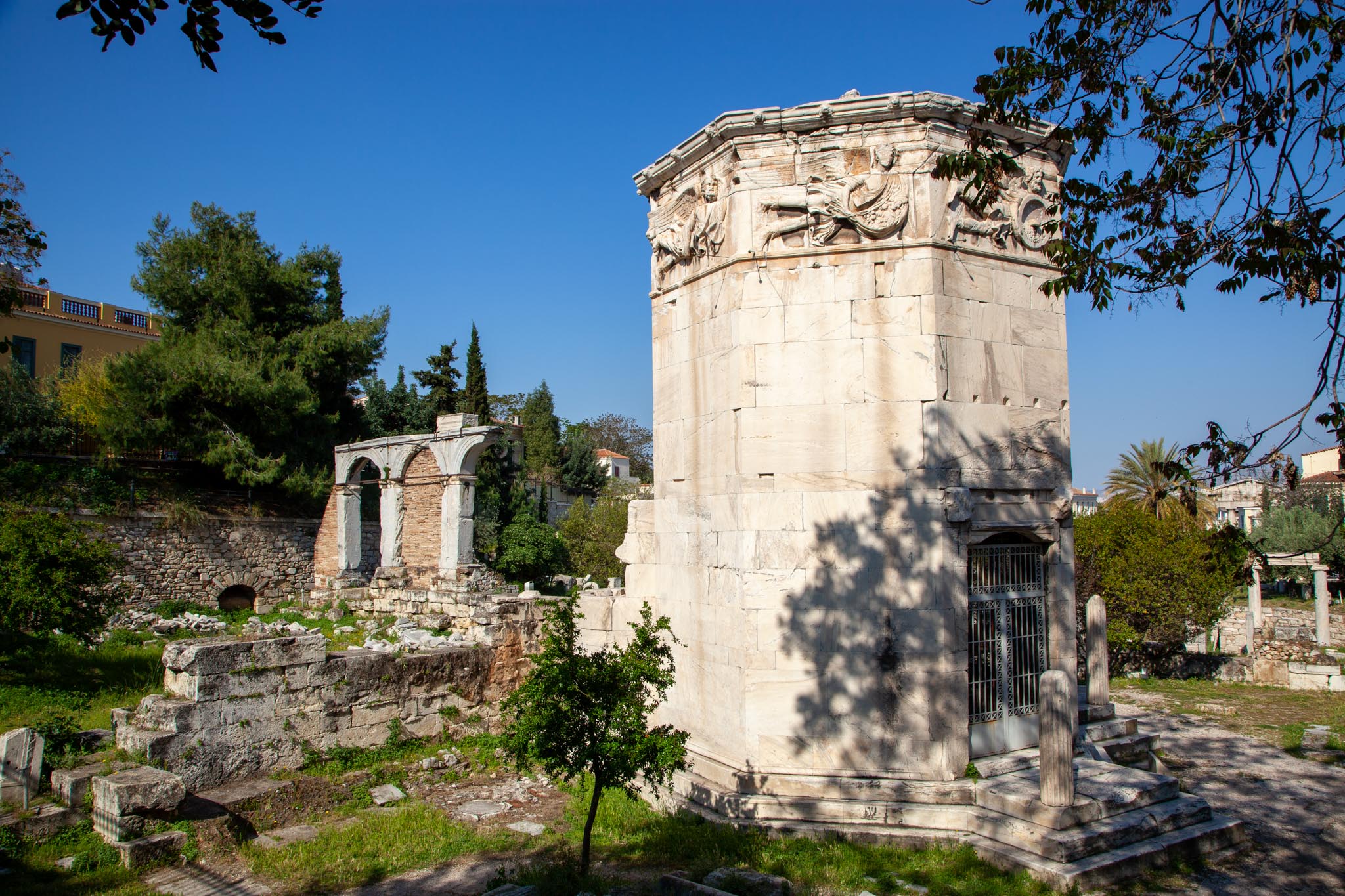 Greece, Athens - Roman Agora - Tower of the Winds (Horologion of Andronikos Kyrrhestes)