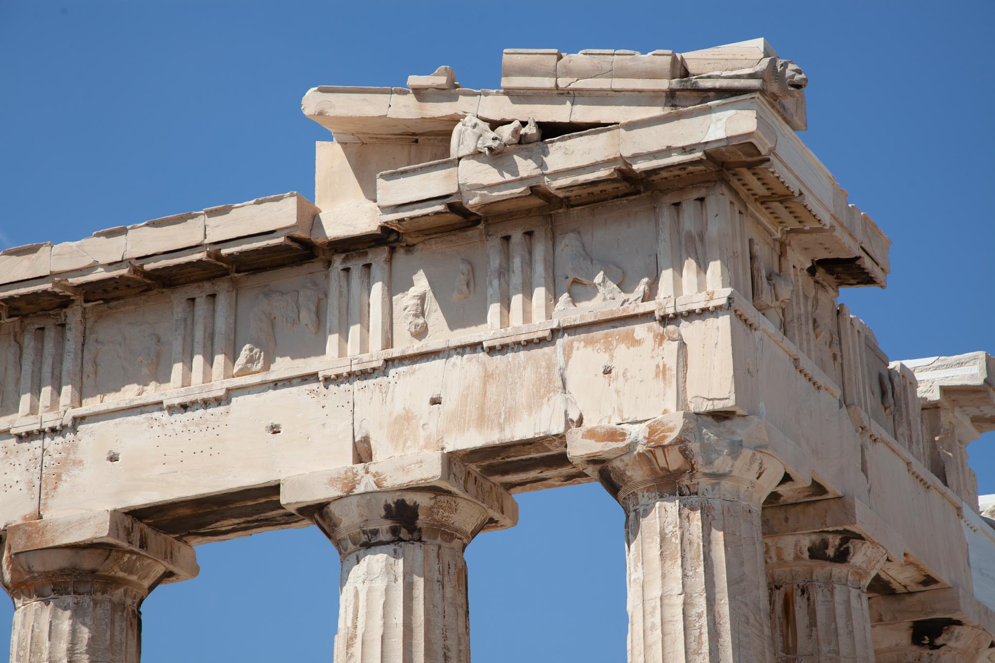 Greece, Athens, Acropolis - Parthenon - Doric columns