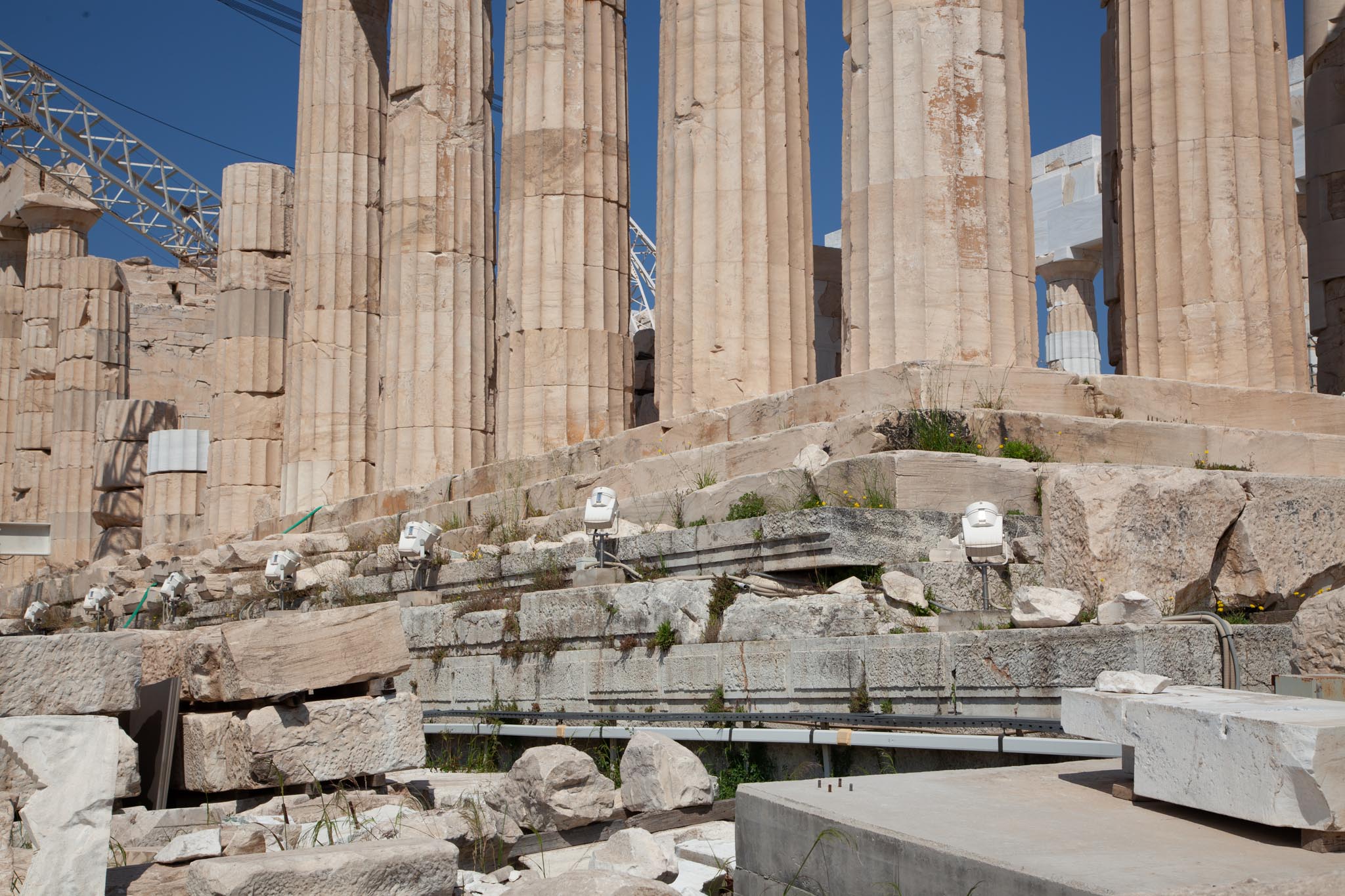 Greece, Athens, Acropolis - Parthenon - Stylobate