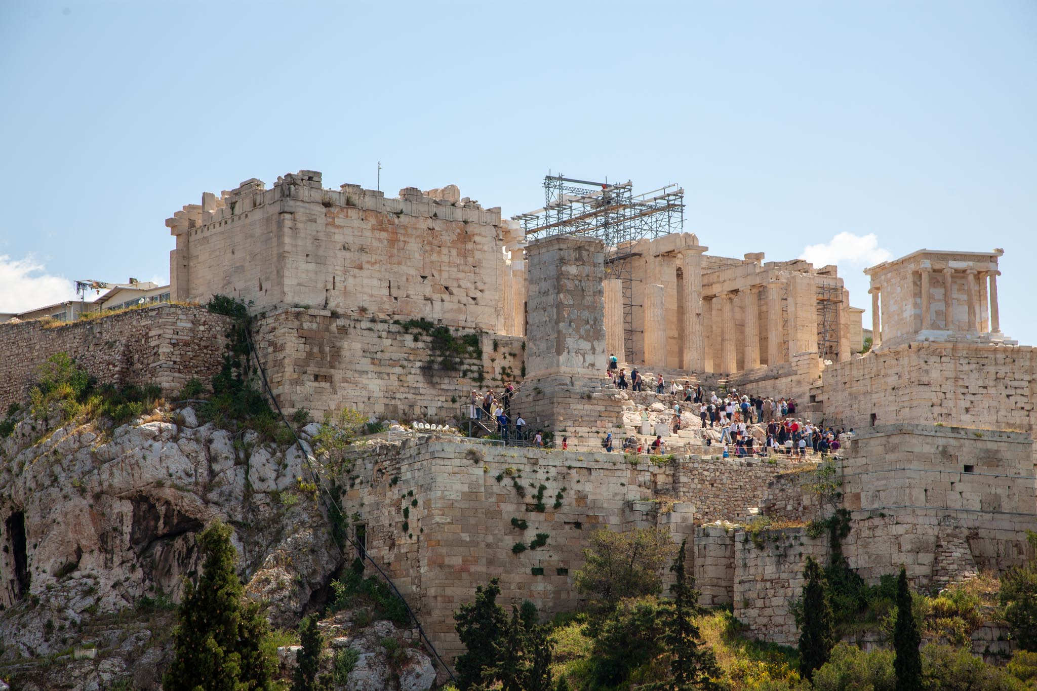 Greece, Athens, Acropolis - Propylaea (Propylon)