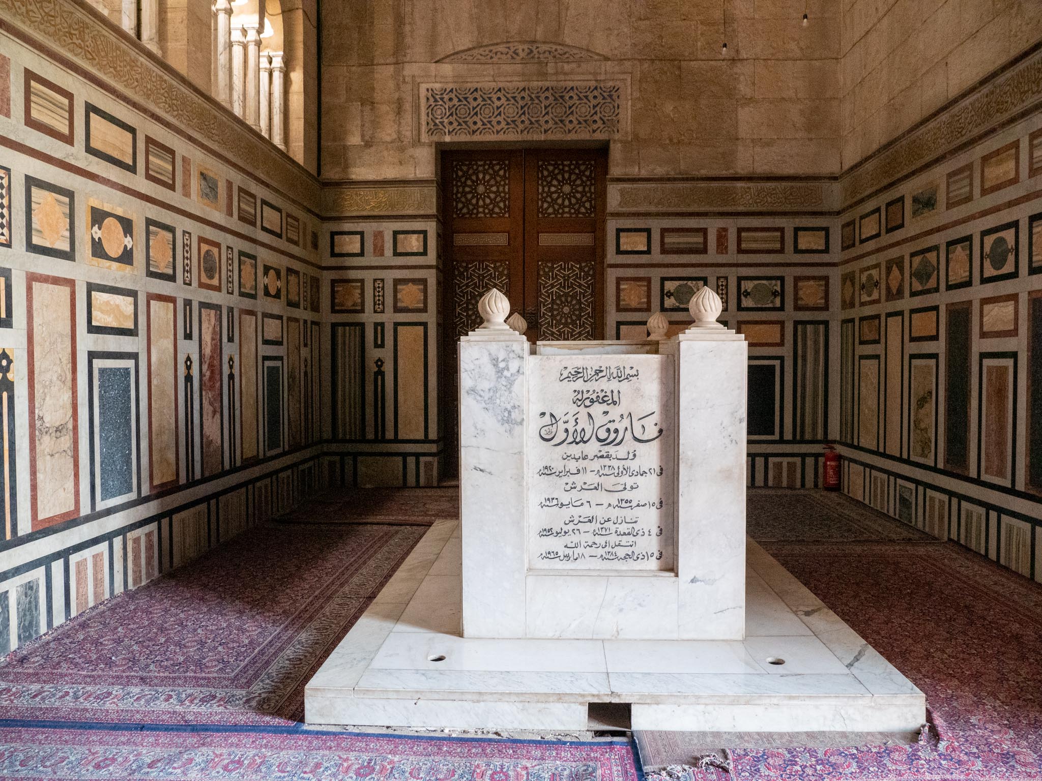 Egypt, Cairo - Al-Rifai Mosque - Grave of Farouk I