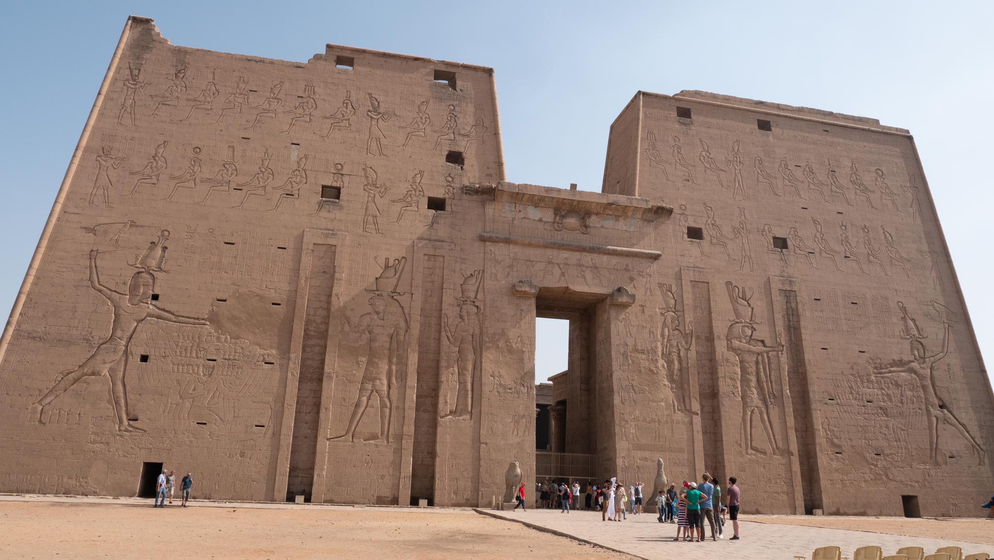 Egypt, Edfu Temple - Pylon (Monumental Gate)