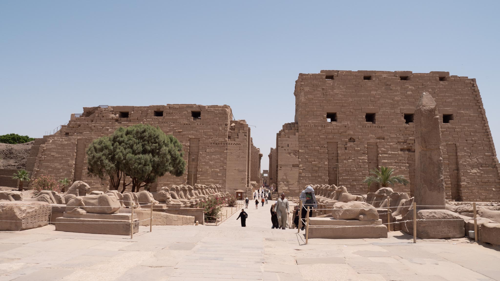 Egypt, Luxor - Karnak  Temple - 1st Pylon