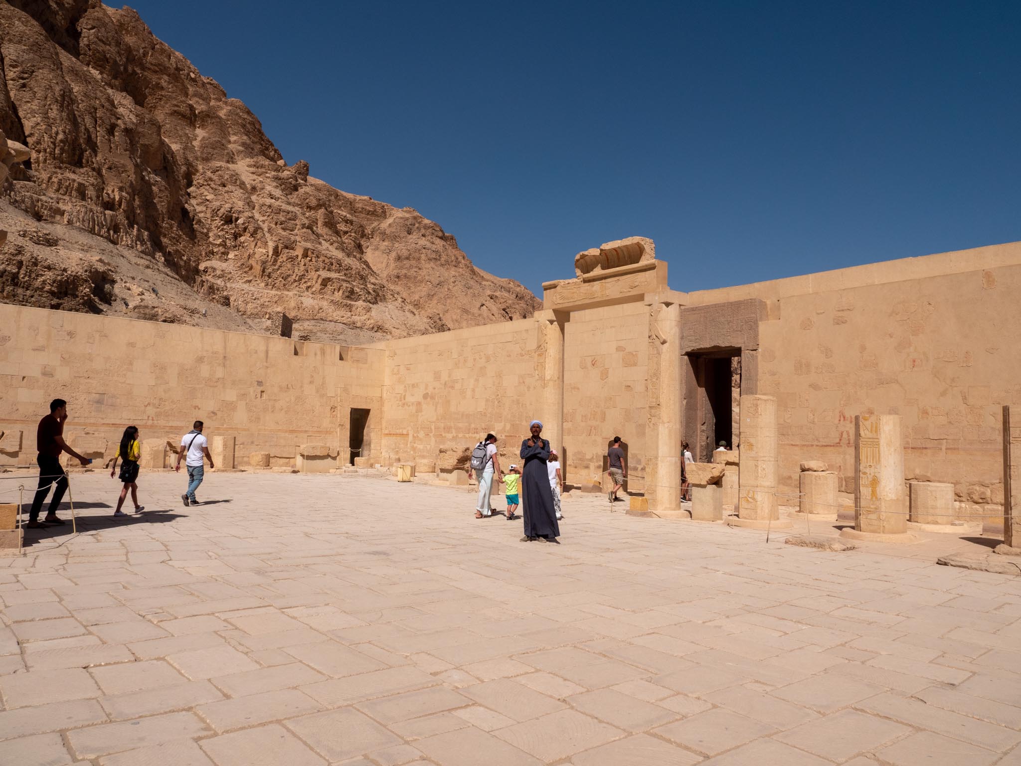 Egypt, Luxor - Mortuary Temple of Hatshepsut - Festival Courtyard