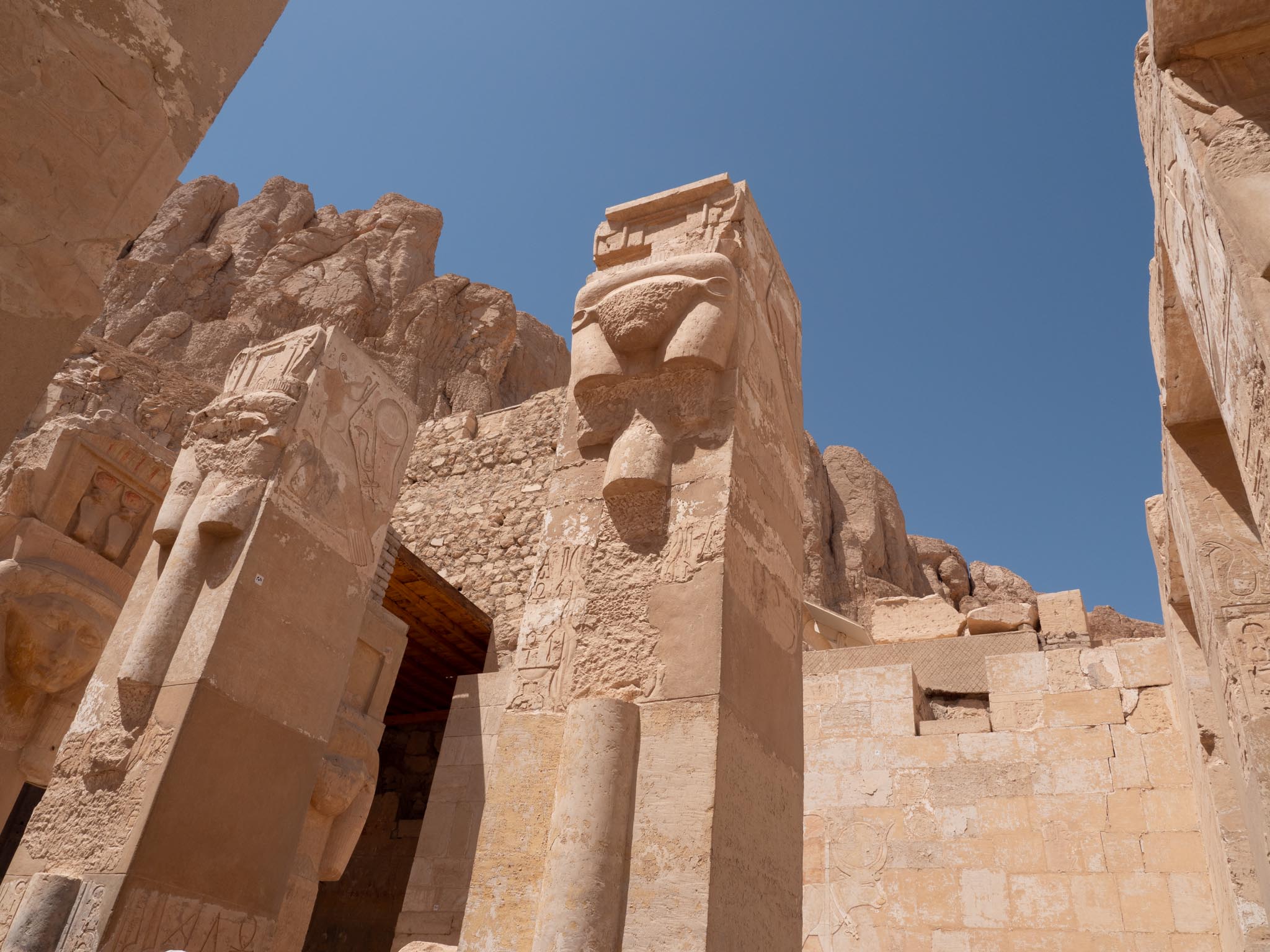 Egypt, Luxor - Mortuary Temple of Hatshepsut - Hathor Shrine