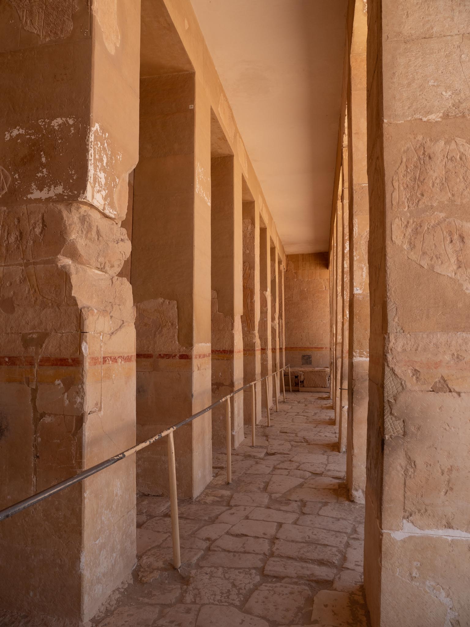 Egypt, Luxor - Mortuary Temple of Hatshepsut - Middle Porticoes