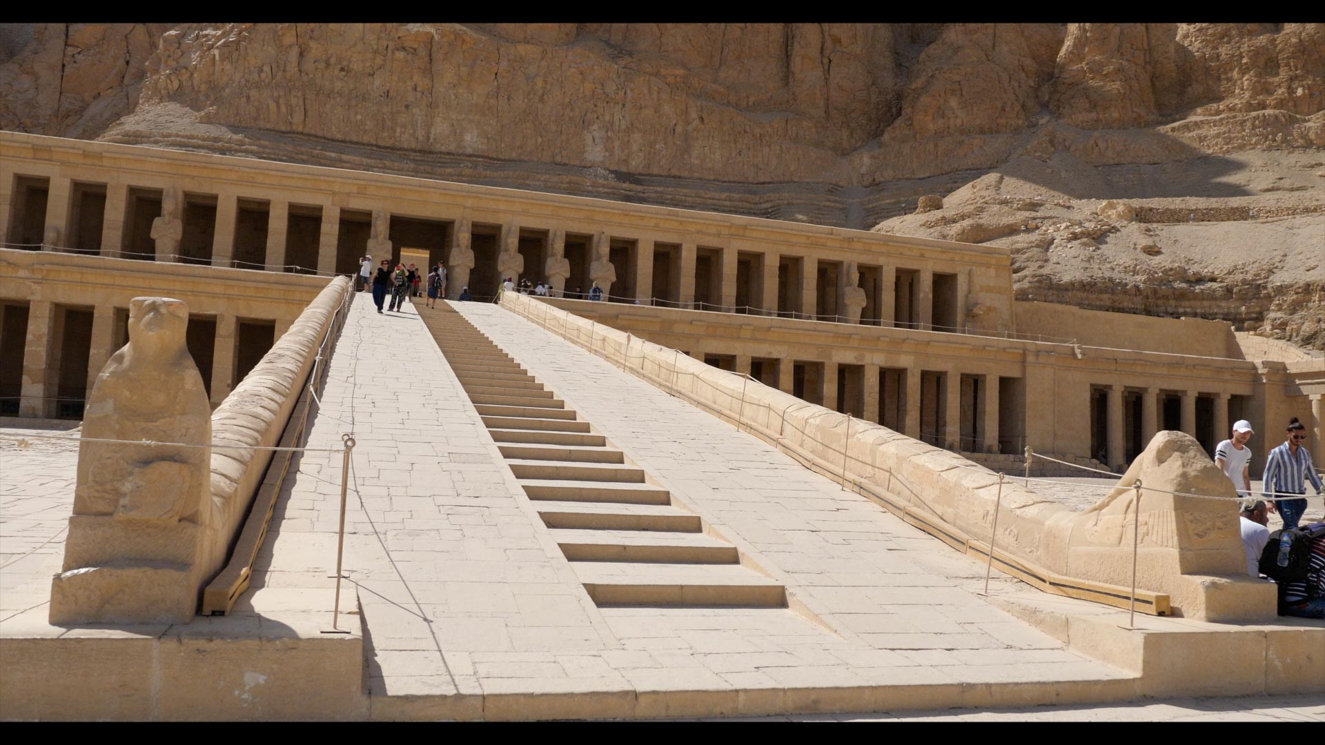 Egypt, Luxor - Mortuary Temple of Hatshepsut - The Ramp