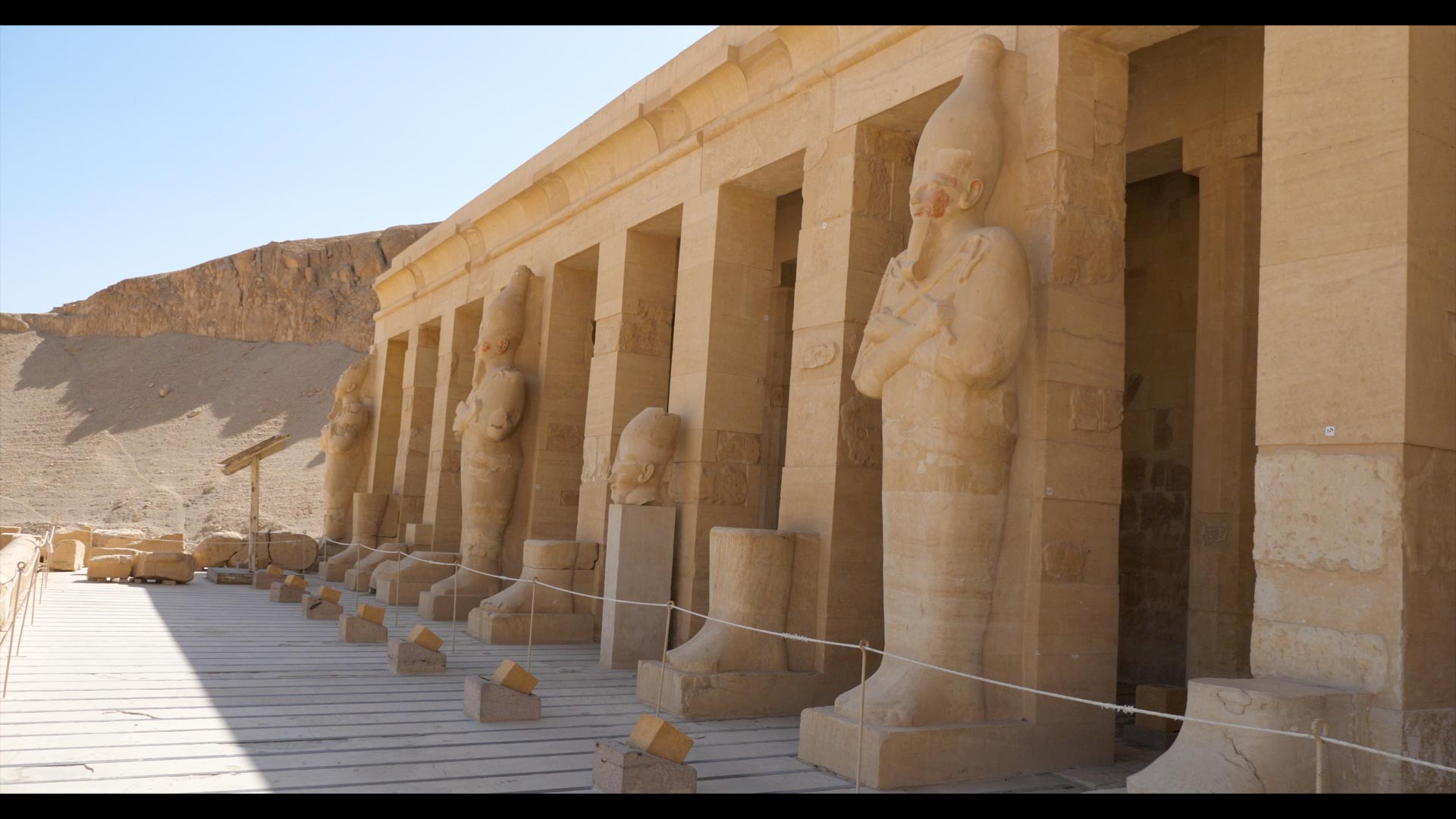 Egypt, Luxor - Mortuary Temple of Hatshepsut - Upper Porticoes