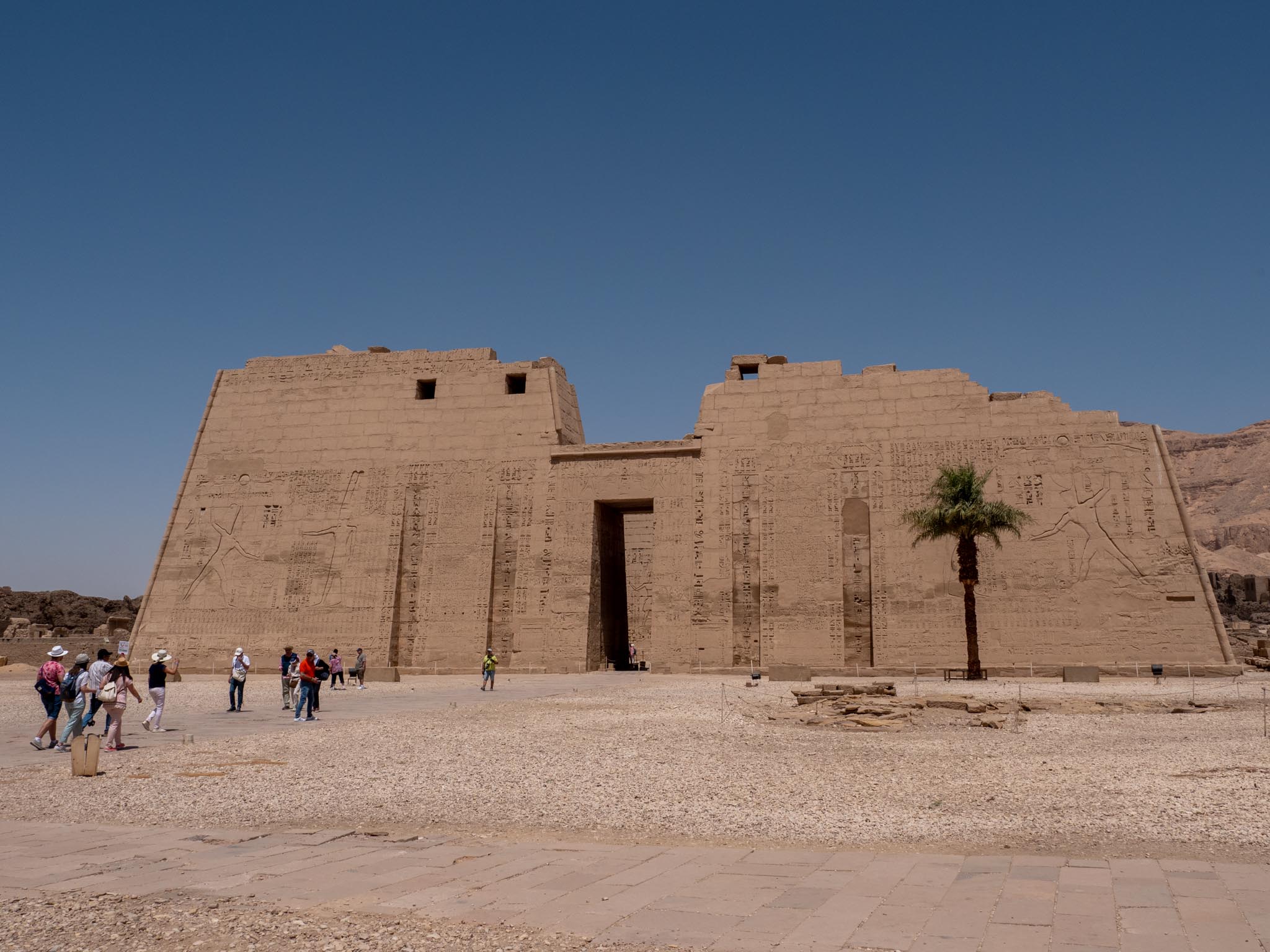 Egypt, Medinat Habu - Mortuary Temple of Ramesses III - 1st Pylon