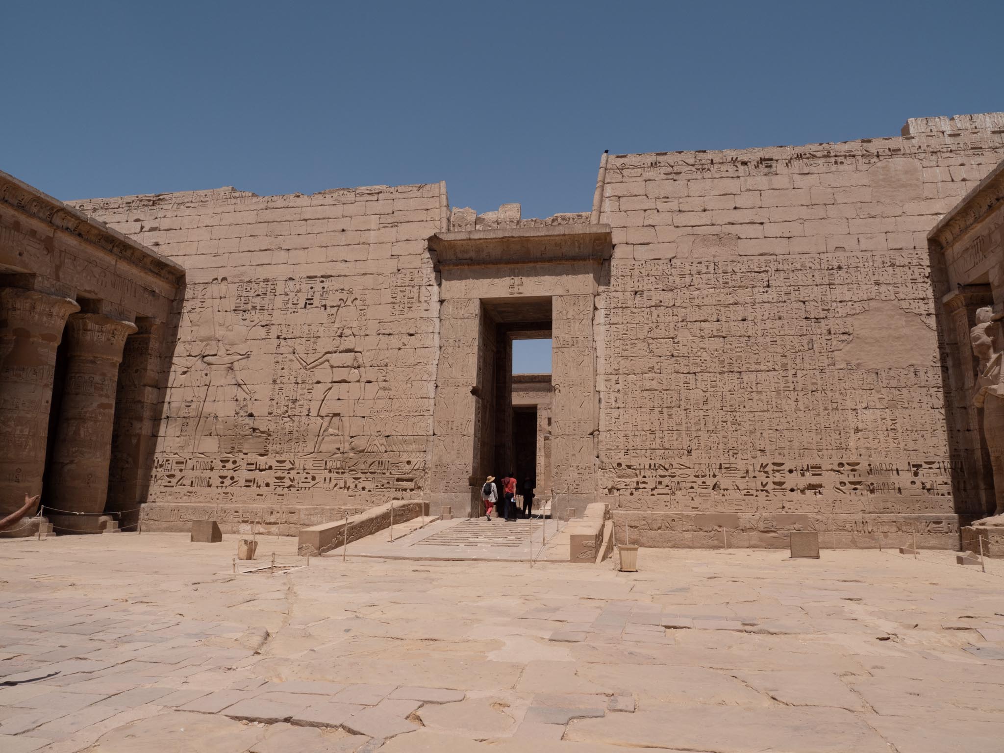 Egypt, Medinat Habu - Mortuary Temple of Ramesses III - 2nd Pylon