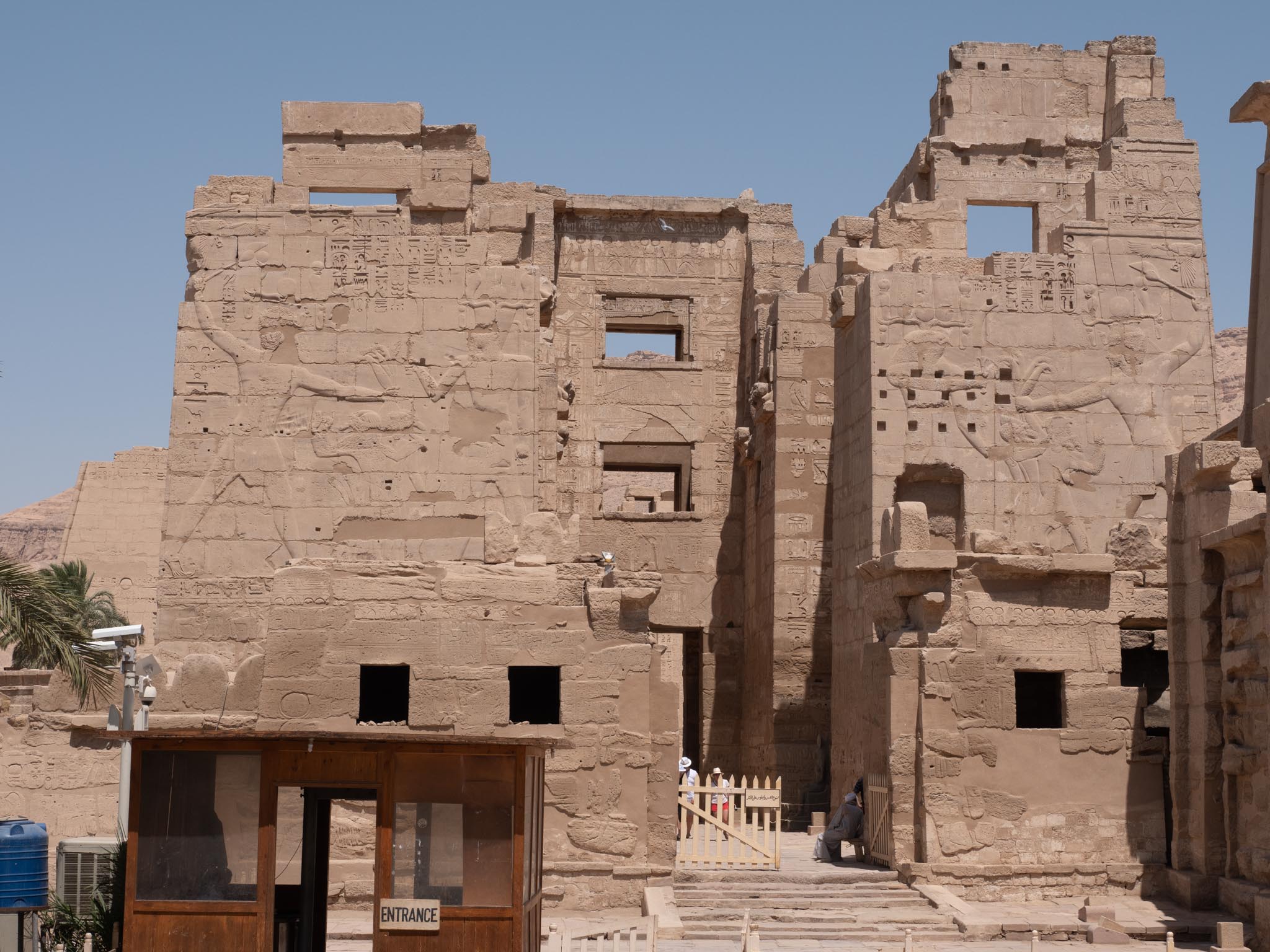 Egypt, Medinat Habu - Mortuary Temple of Ramesses III - Entrance Gate