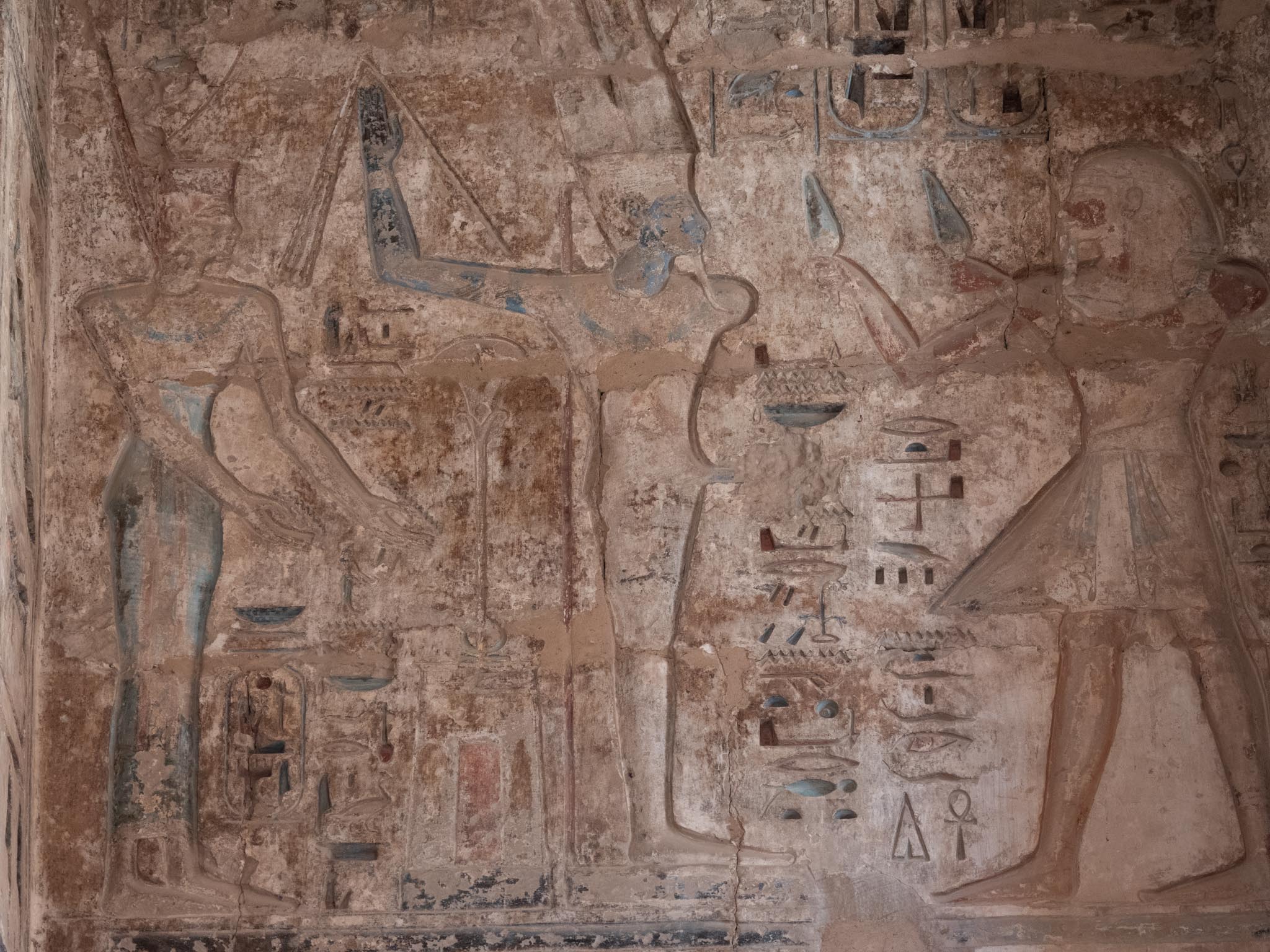 Egypt, Medinat Habu - Mortuary Temple of Ramesses III - Paintings and Reliefs